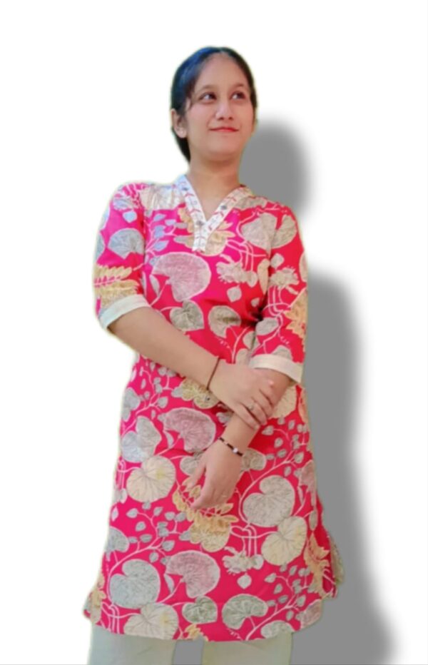 Khadi Cotton Kurti 2 PIC SET - Image 4