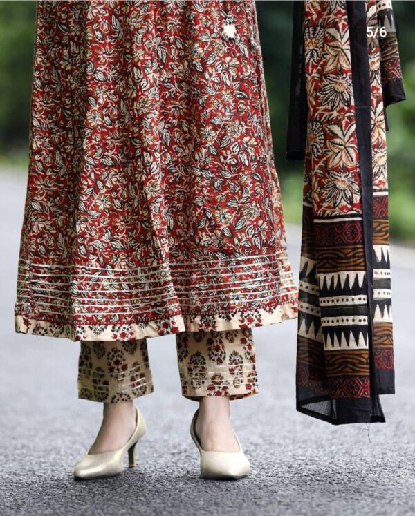 Premium cotton Angrakga style anarkali - Image 6