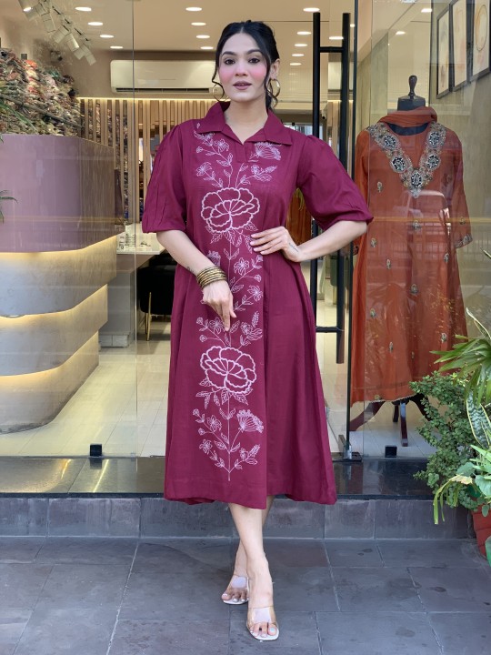 A-line kurti dress