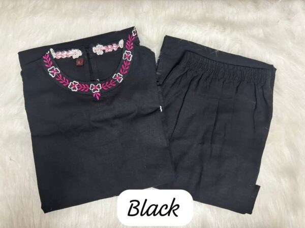 A line kurti plazo set - Image 2