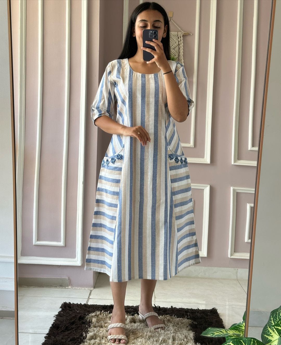 cotton aline onepic midi dress