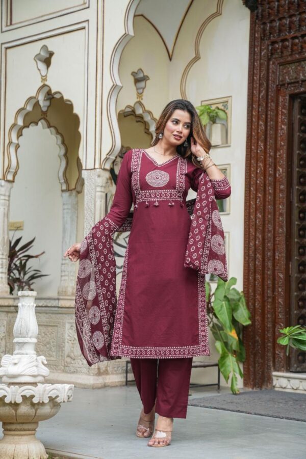 3 pic KURTI,PAINT,DUPPATA - Image 4