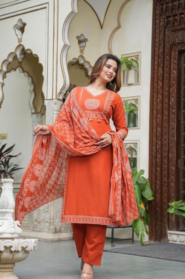 3 pic KURTI,PAINT,DUPPATA - Image 9